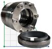 High temperature mechanical seal for pump Sulzer A R-650 35, SIC/SIC, GRAPHITE, AM350/316