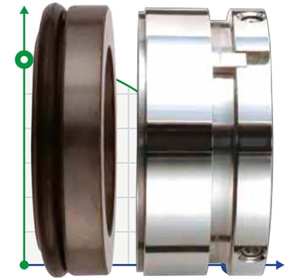 Sello mecánico Grundfos Sarlin R-706SS 50, SIC/SIC, VITON, 304