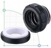 Gleitringdichtung R-GTZ 22, CAR/CER, EPDM, 304