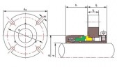 Уплотнение картриджное R-ZF 95, SIC/SIC, VITON, 304