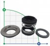 Sello mecánico doble para Alfa Laval R-AL.LKHd 42, CAR/SIC, EPDM, 304