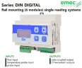 Контроллер EMEC DIN DIGITAL з одним показником, встановлюються на рейку (6 модулів)