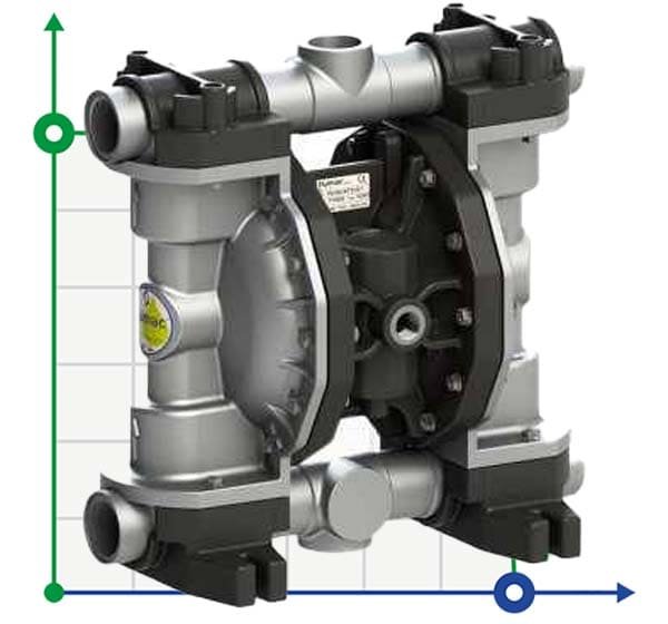PHOENIX P250 ALU SANTOPRENE+PTFE ATEX пневматический мембранный насос