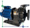 Chemiepumpe MP-HX-555 GFK, 500L/min, 35m, 380V, ABLE Motor mit Magnetkupplung