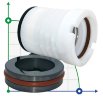 Механическое уплотнение химического насоса QHB с PTFE сильфоном R-WB3 25, L, CAR/SIC, VITON, 304