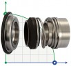 Sello mecánico Alfa Laval R-AL.LKHf 32, CAR/SIC, EPDM, 304