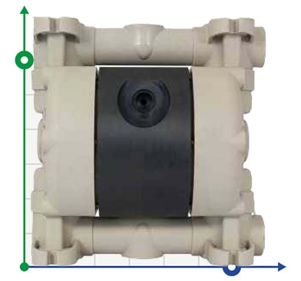 Pompe pneumatique à membrane MICROBOXER PP EMICR-P-HTTPT--