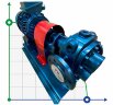 Bomba de engranajes para aceite de girasol sin refinar EMSE EDP 1030, DN80, 30 m3/h, 3 bar, 7,5 kW, 380V, 1000 rpm