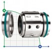 Двойное торцевое уплотнение R-802 40, SIC/CAR, EPDM, 304