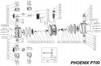 Muttern für Gehäuse / Verteiler, AISI, PHOENIX P400, P700