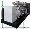 Generador diesel industrial XHYP-1000GF con ATS, motor Perkins 1500kVA, 1000kW, 380V/50HZ tipo abierto