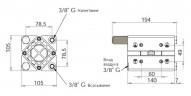 Bomba neumática CUBIC 15 PP ICU15P-NTAAT--