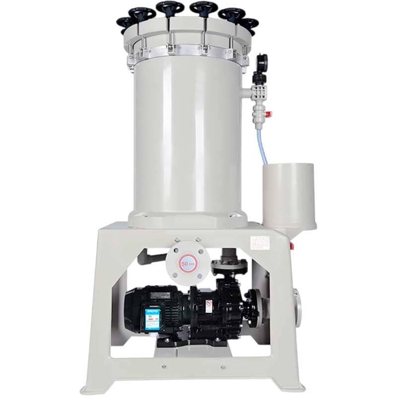 Precyzyjny filtr chemiczny z PVDF serii QH-1004-180-PUVU-OJAZ-S + MD-P-257-SSV-5V38BAY-S, filtr workowy, odporny na kwasy i zasady