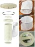 Precyzyjny filtr chemiczny z PVDF serii QH-1004-180-PUVU-OJAZ-S + MD-P-257-SSV-5V38BAY-S, filtr workowy, odporny na kwasy i zasady
