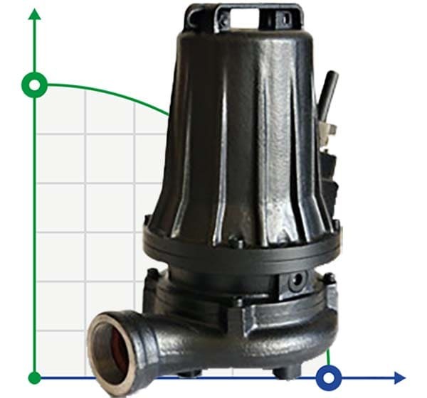 Фекальный погружной насос Dreno H2 HM 50/2/125 C.500 / G с двухканальным рабочим колесом