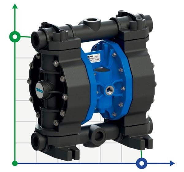 Seko Duotek AF65 PVDF pneumatic diaphragm pump