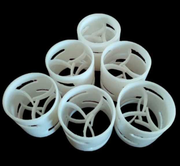 Anillos Pall, PVDF, 50x50x1,5 mm