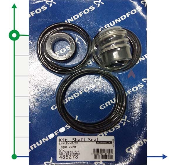 Uszczelnienie mechaniczne Grundfos BBUE 22mm LM/LP/NM / NP nr art. 485278