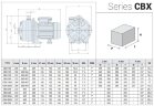 Pompa ze stali nierdzewnej do chłodni kominowych CBX/200, 1,5 kW, 4,8 m3/h, 64m, 220V/M, AISI 304 (EBARA 2CDXM 70/20)