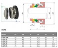 Торцевое уплотнение Ebara R-LPS 35, CЕR/CAR, NBR, 304