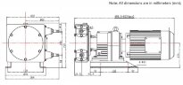 Pompe à tuyau industrielle JXHIN-10-AL-CSM-P, 57 l/h, 0,37 kW, 10 bar, 380V