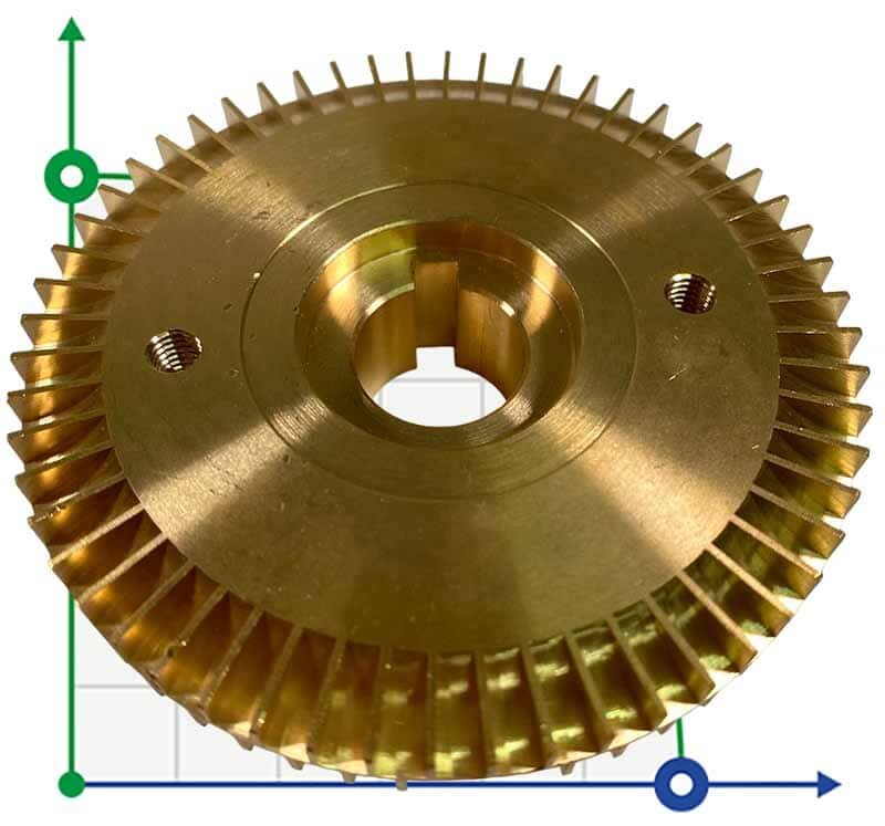 Rodete para bomba de aceite vortex WM-10 latón