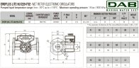 Pompe de circulation DAB EVOPLUS Lite 60/220-F32 avec commande électronique, 60218209