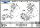 Pompa jednotłokowa dwustronnego działania POMPA S75 Inox AISI 316 4 m3/h do podawania osadu do filtracji w winiarstwie