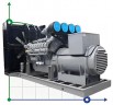 Промышленный дизельный генератор XHYP-1800GF с ATS, двигатель Perkins 2250kVA, 1800kW, 380V/50HZ открытого типа