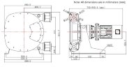 Industrial hose pump JXHIN-40-CI+SS-EPDM-P, 3.28 m3/h, 2,2 kW, 16 bar, 380V
