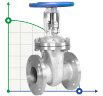 DN200 PN16 Wedge flange valve made of stainless steel 30nzh41nzh, GOST