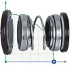 Двойное уплотнение вала насоса R-4702 50, CAR/SIC/SIC/SIC, VITON, 304