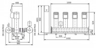 Wilo-SiBoost Smart 4 Helix VE1603/3kW Druckerhöhungsstation