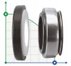 Uszczelnienie mechaniczne do pomp R-BT-AR 45, CAR/CER, VITON, 304