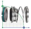 Уплотнение торцевое механическое R-T2 1.1/8, SIC/SIC, VITON, 304