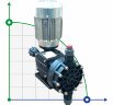 Насос дозировки AQUA MSB, PP, 207 л/ч, 8 бар, 0,18 кВт, 380В мембранный моторный