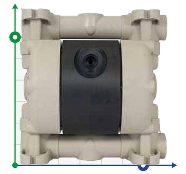 Pompe pneumatique à membrane MICROBOXER PP IMICRP-MTTAT--