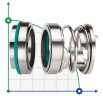Одинарное торцевое уплотнение R-113 55, SIC/SIC, VITON, 304