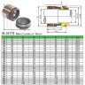 Garniture mécanique pour arbre de pompe R-H75 35, CAR/SIC, EPDM, 304, G9