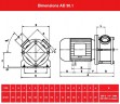 Bomba para miel, azucar Impulsor monobloque AlphaDynamic AD30.1 CC (sin motor)