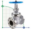 Vanne à coin DN50 PN25 avec broche rétractable en acier inoxydable 30nzh64nzh DN50 PN25, GOST