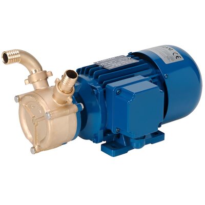 Flüssigkeitsringpumpe zum Entleeren von Bilgen LIVERANI EP 25 + BY-PASS, 60 l/min, MF/M 0,45 kW, 2800 U/min, 220 V, Bronze