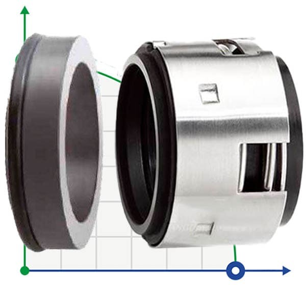Уплотнение вала R-502B 30, CAR/SIC, EPDM, 304