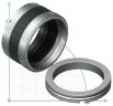 Уплотнения с металлическим сильфоном R-680 25, SIC/SIC, VITON, AM350/316