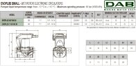 DAB EVOPLUS small 110/180 (1") 1x220-240 Y25 циркуляционный насос с электронным управлением, 60231354