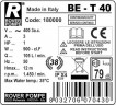 BE-T 40 Milchflüssigkeitsringpumpe