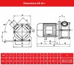 Pumpe für Paste, Öl AlphaDynamic AD40. 1 CC Impeller Monobloc (ohne Motor)