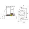 Joint cartouche R–Convertor 33, SIC/SIC, VITON, 304