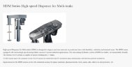 Mieszalnik-dyspergator szybkoobrotowy GREATWALL MIXER serii HDM do wielonaczyniowych o wydajności do 132 kW 0~1450 obr./min