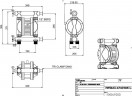 Bomba neumática de diafragma RUBY FDA 025S-W-ESS-T